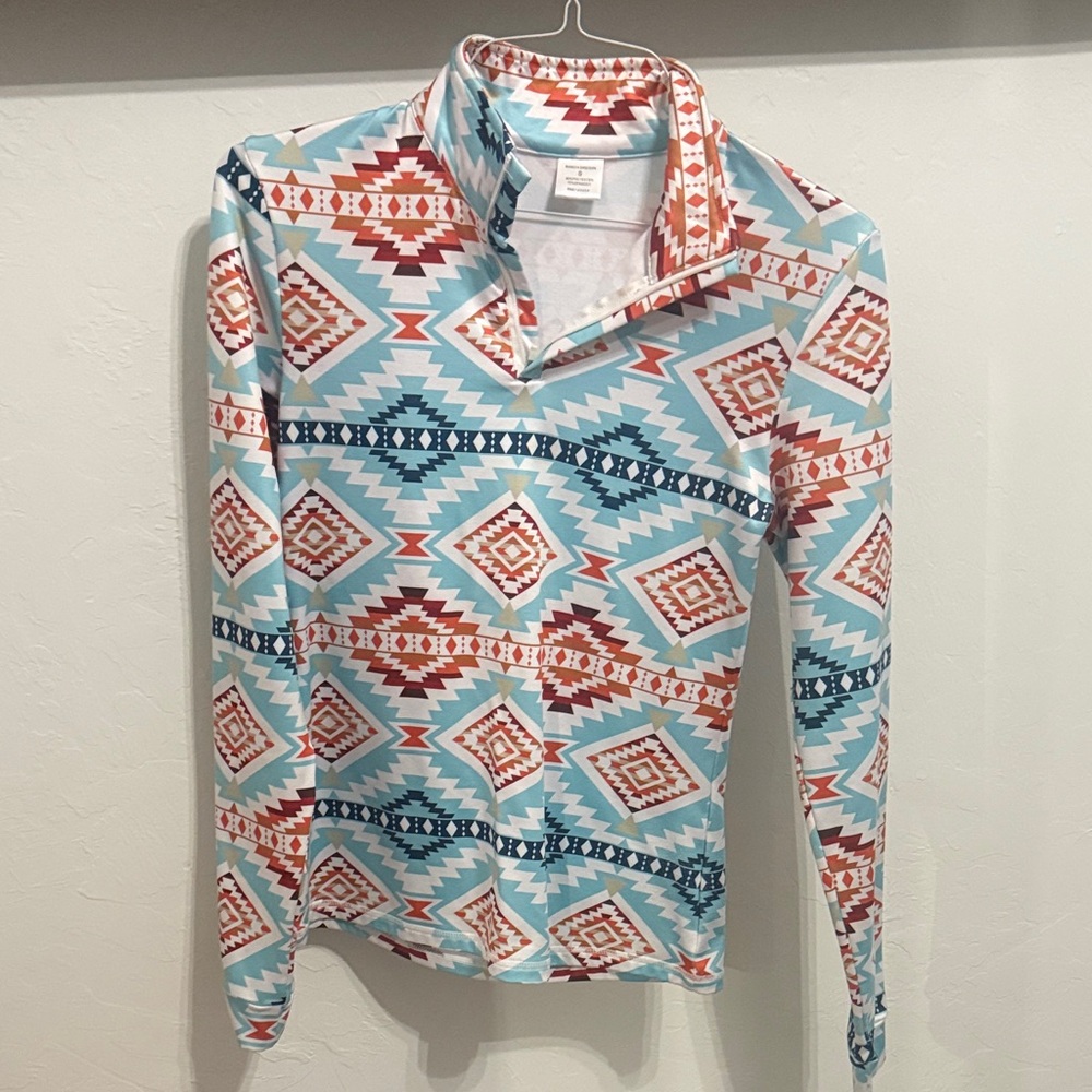 Ranch Dressn Pattern Long Sleeve Shirt